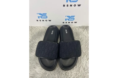 Dior Alpha Sandal Oblique Black 01