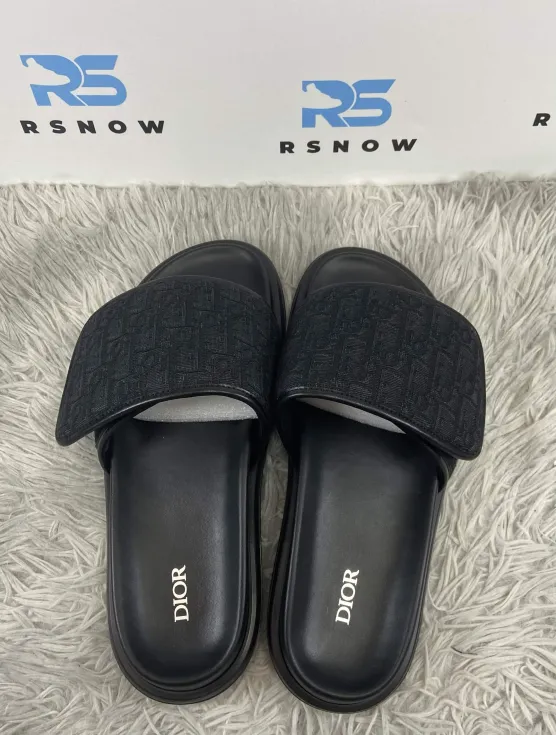 Dior Alpha Sandal Oblique Black Reps