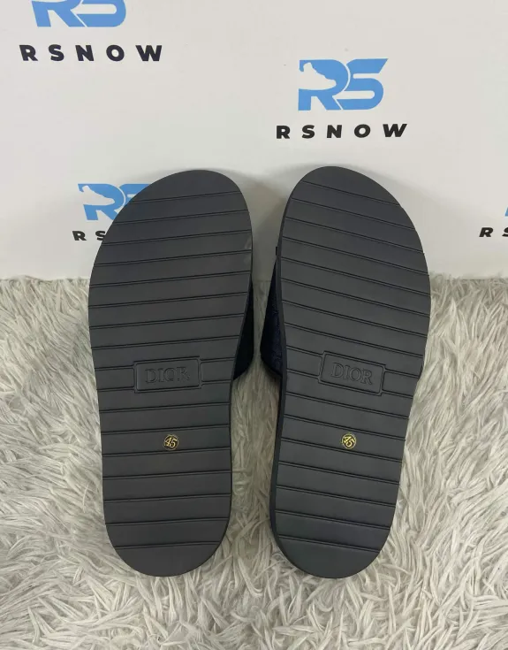 Dior Alpha Sandal Oblique Black