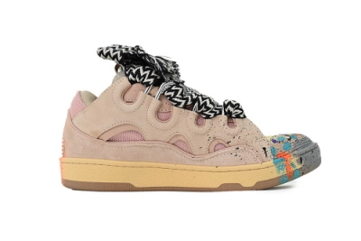 Lanvin Leather Curb Pink Graffiti 02
