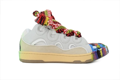 Lanvin Leather Curb White Graffiti 02