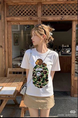 BAPE ABC Camo Milo On Big Ape Tee-SS25