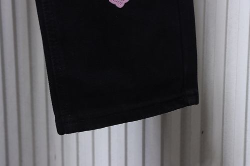 Chrome Hearts Blak Cross-Pink Jeans