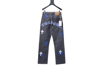 Chrome Hearts Exclusive Cross Patch Jeans  02