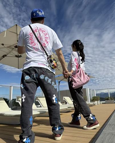  Chrome Hearts Exclusive Cross Patch Jeans 
