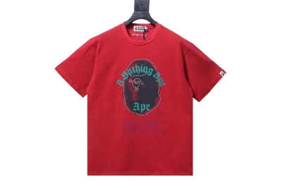  BAPE T-shirt Red 01
