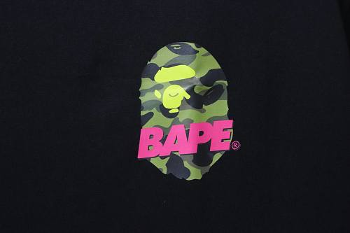 BAPE Camo Ape Head Black  short-sleeve