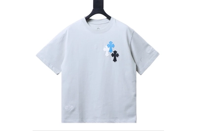 Chrome Hearts Summer T-shirt sky blue  01
