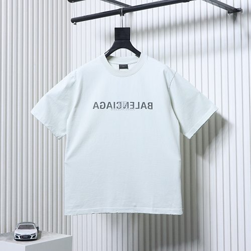 Balenciaga Logo Print T-shirt White