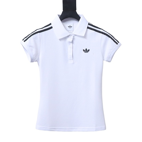  Adidas logo polo shirt white