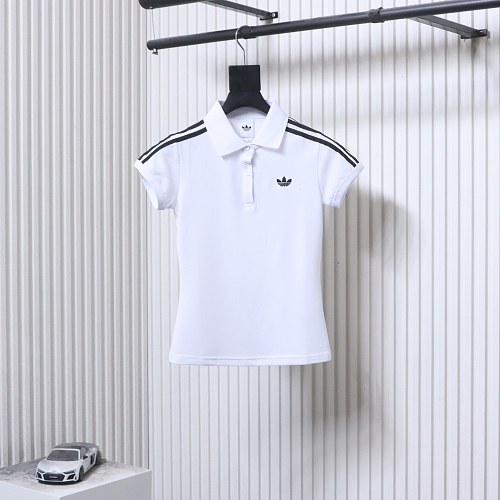  Adidas logo polo shirt white