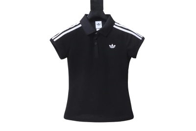 Adidas logo polo shirt black 01