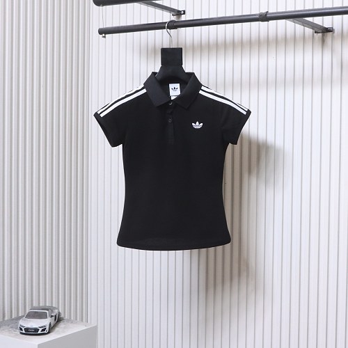 Adidas logo polo shirt black