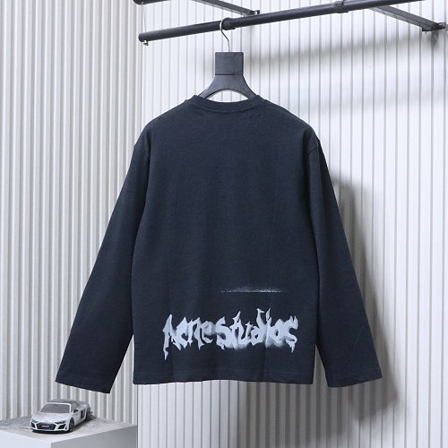 AC Logo long-sleeve gothic t-shirt black
