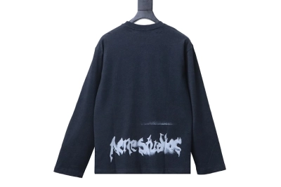 AC Logo long-sleeve gothic t-shirt black 02