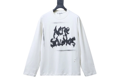 AC Logo long-sleeve gothic t-shirt white 01