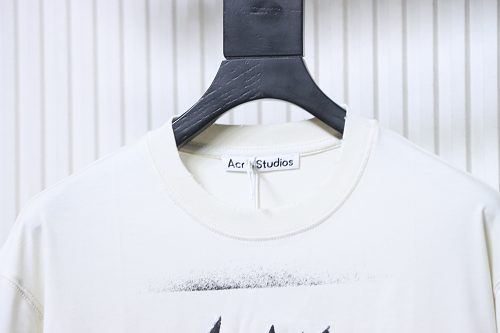 AC Logo long-sleeve gothic t-shirt white