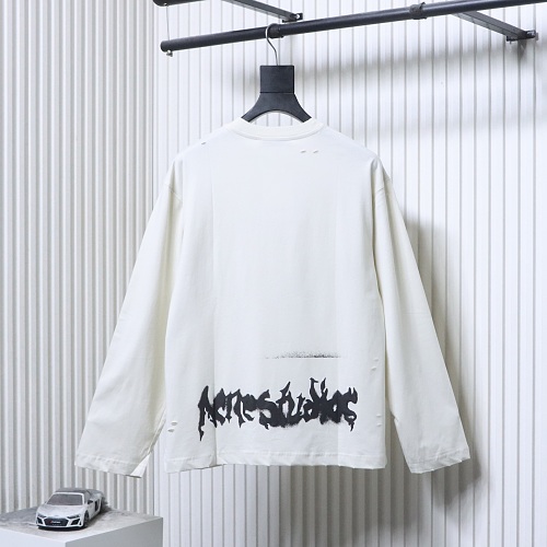 AC Logo long-sleeve gothic t-shirt white