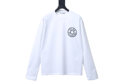 AC Logo long-sleeve logo t-shirt white 01