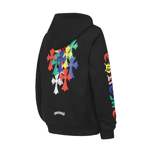 Chrome Hearts Cross Hoodie Black Multicolor