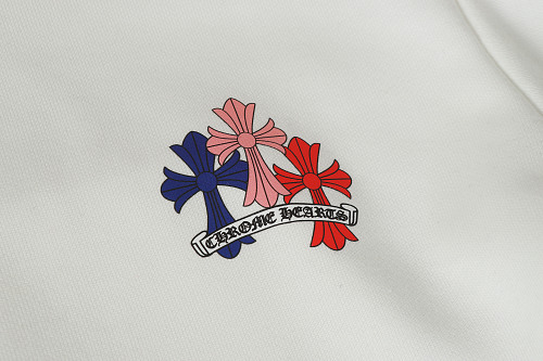 Chrome Hearts Cross Hoodie White Multicolor