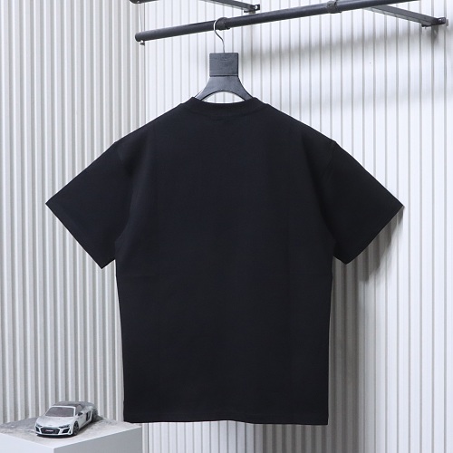 RS designed red heart T-shirt Black