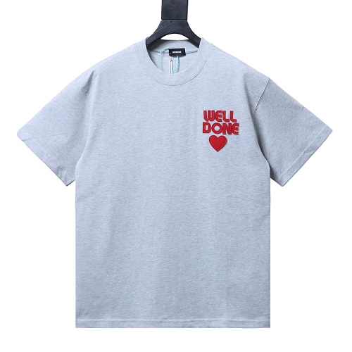 RS designed red heart T-shirt White
