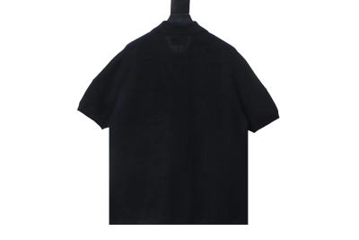 Stone Island logo polo shirt black 02