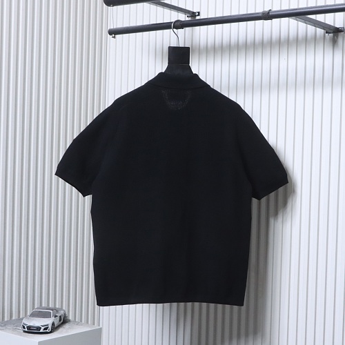 Stone Island logo polo shirt black