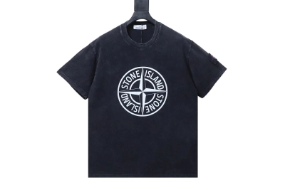 Stone Island print T-shirt i black 01