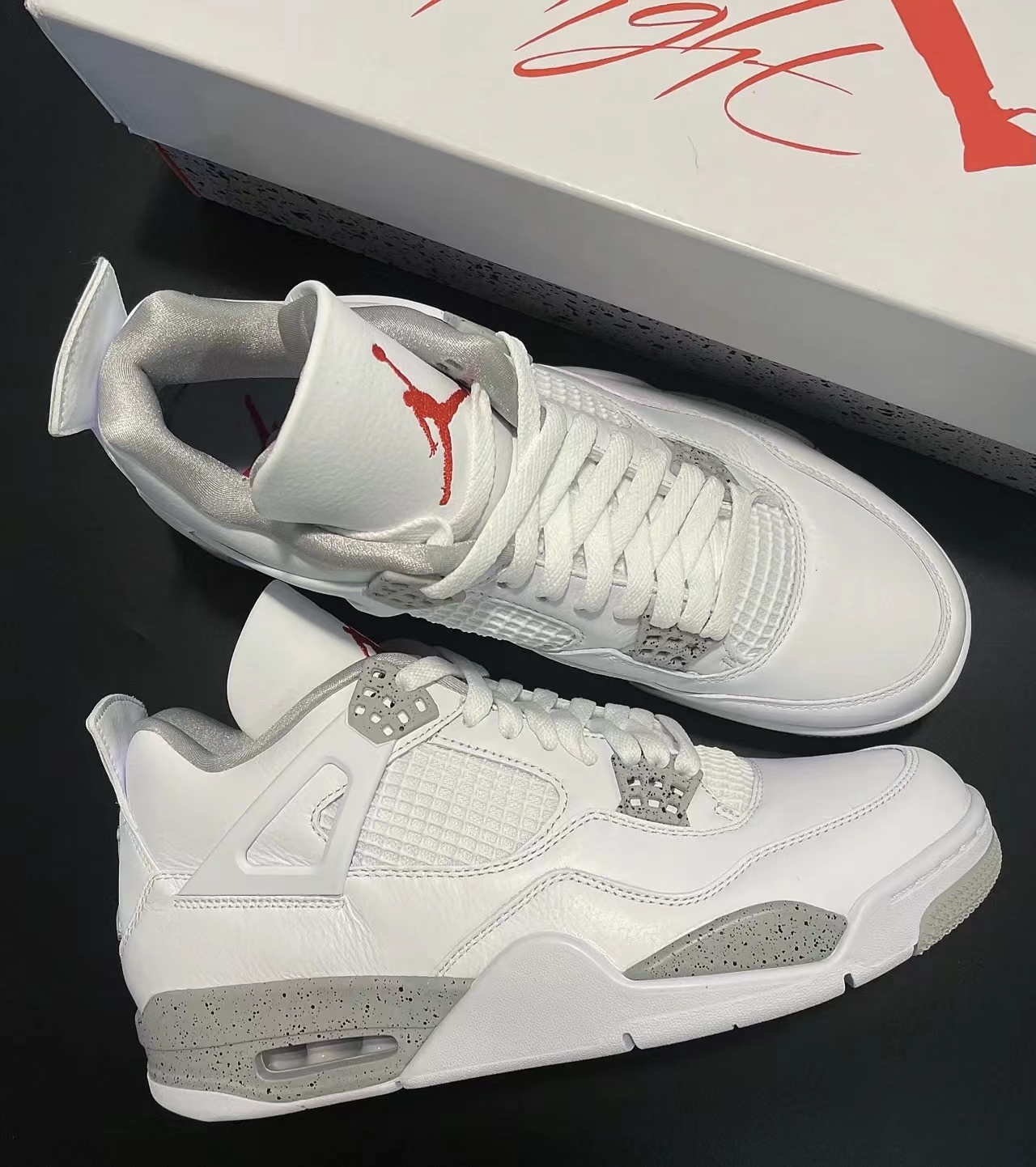 Nike Air Jordan 4 Retro White Oreo Reps Sneakers CT8527-100 review Angela Hamed 00