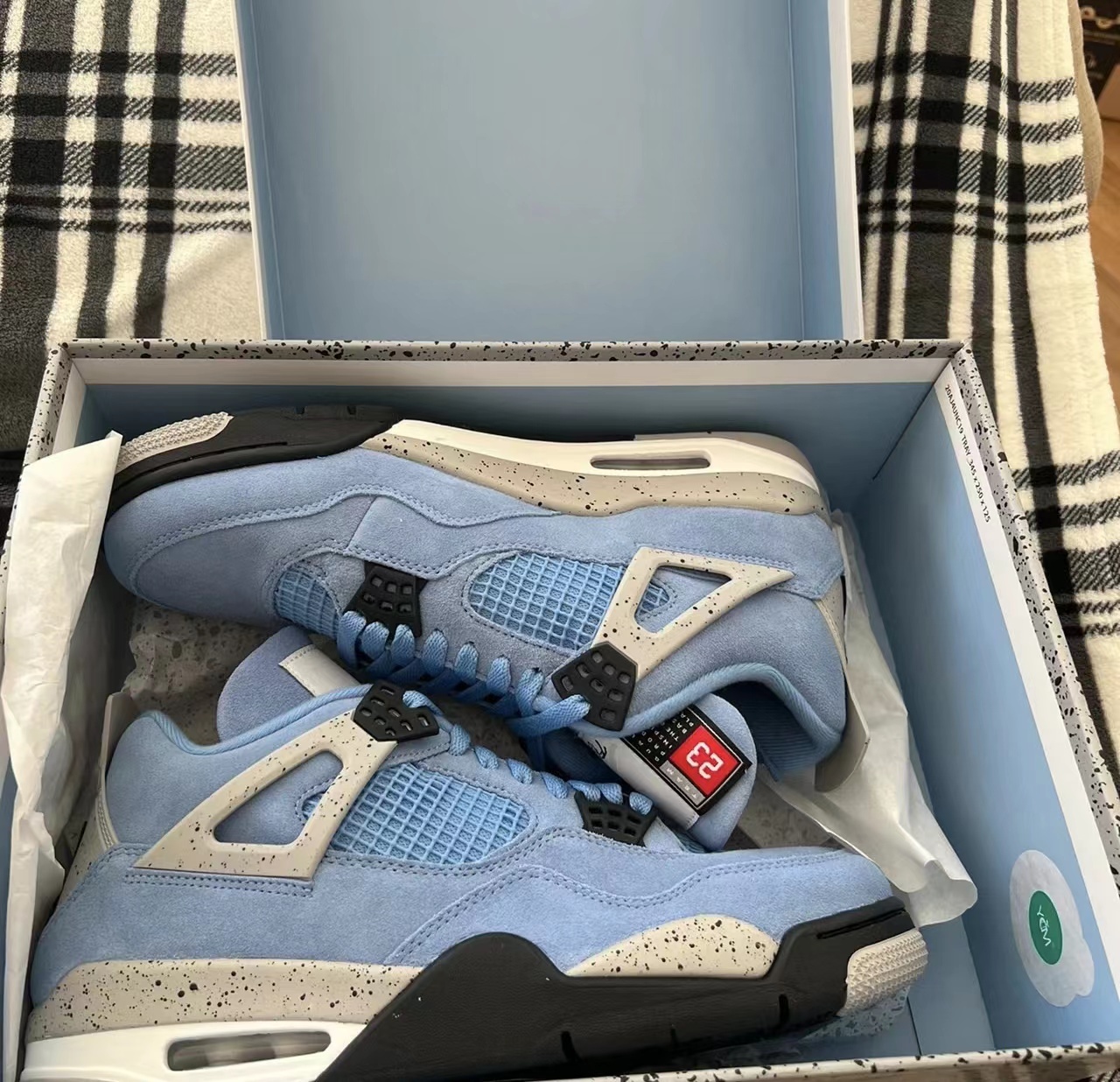 Air Jordan 4 Retro University Blue Reps Sneakers CT8527-400 review Ayden Hios 01