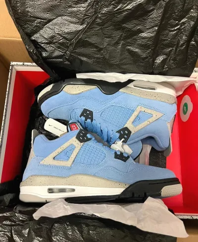 Air Jordan 4 Retro University Blue Reps Sneakers CT8527-400 review  prasad