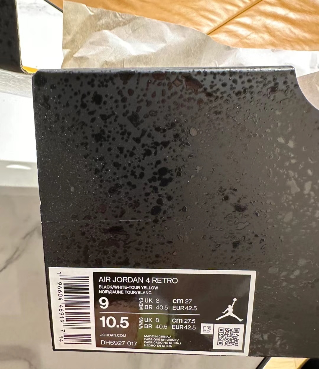 Nike Air Jordan 4 Retro Thunder 2023 Mens Reps Sneakers DH6927-017 review RATE 01