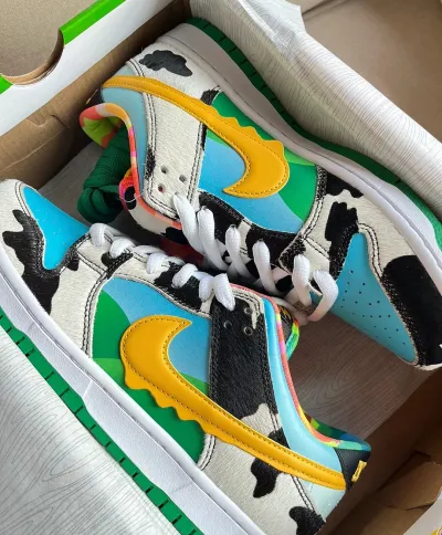Ben And Jerry Nike Dunks Reps Sneaker CU3244-100 review  JR