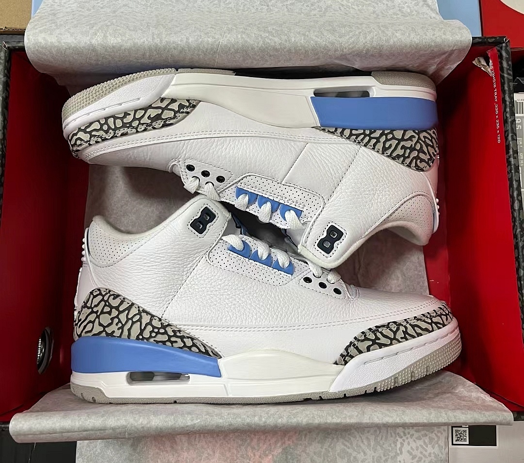 Air Jordan 3 UNC Reps Sneaker CT8532-104 review rtinez