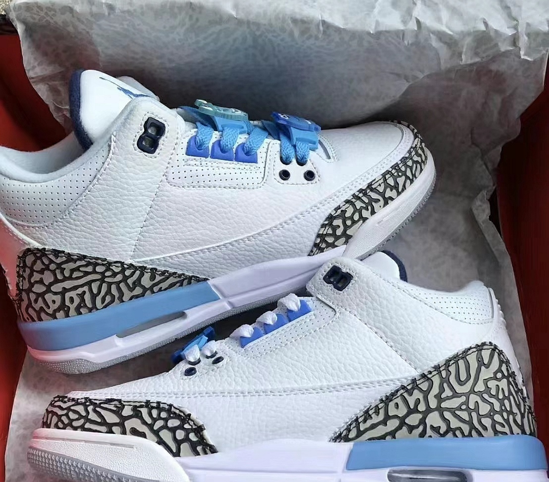 Air Jordan 3 UNC Reps Sneaker CT8532-104 review Gray