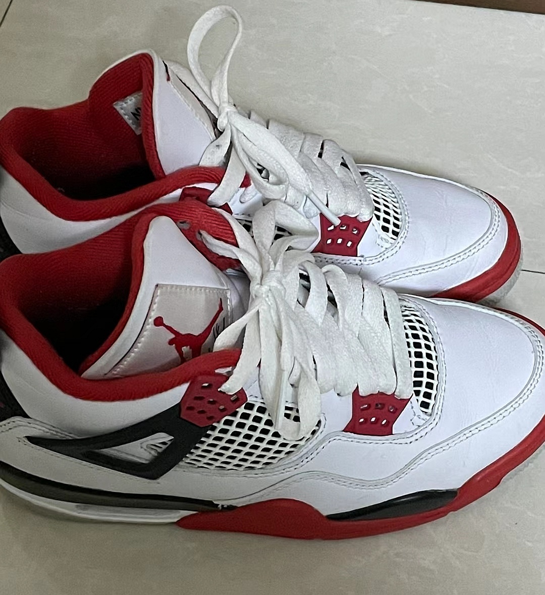 Nike Air Jordan 4 Retro Fire Red Reps Sneakers 2020 DC7770-160 review Yas