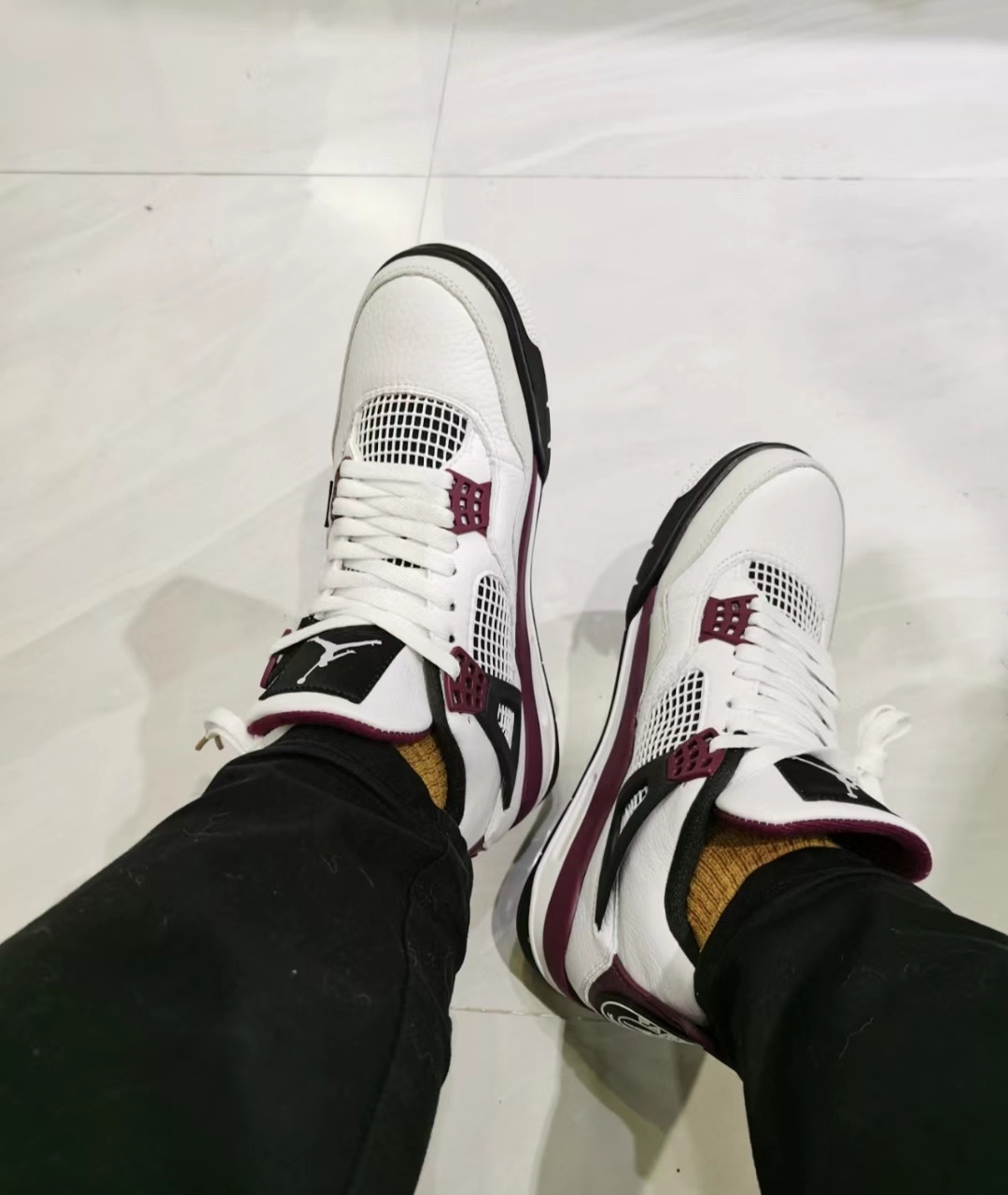 Air Jordan 4 Retro PSG Paris Saint-Germain Reps Sneakers CZ5624-100 review Andrew Kiss