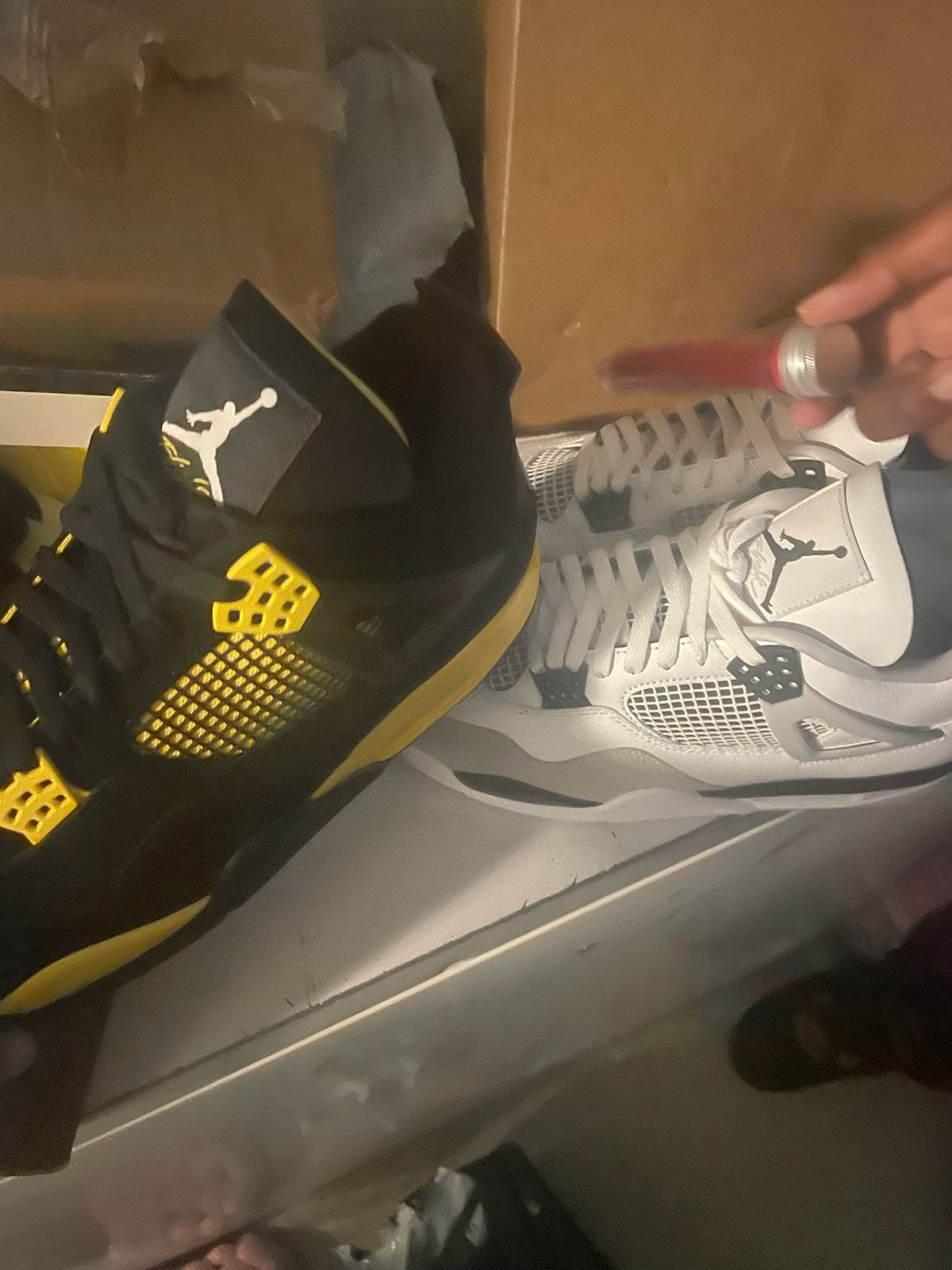 Nike Air Jordan 4 Retro Thunder 2023 Mens Reps Sneakers DH6927-017 review Jahbril Dial