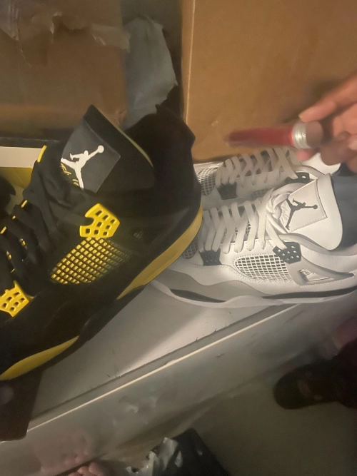 Nike Air Jordan 4 Retro Thunder 2023 Mens Reps Sneakers DH6927-017 review Jahbril Dial
