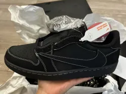 Jordan 1 Retro Low OG SP Travis Scott Black Phantom DM7866-001 review Weber 01