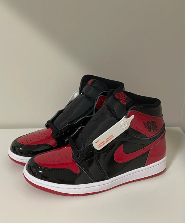 Jordan 1 Retro High OG Patent Bred 2021 Reps Sneaker 555088-063 review aguilae
