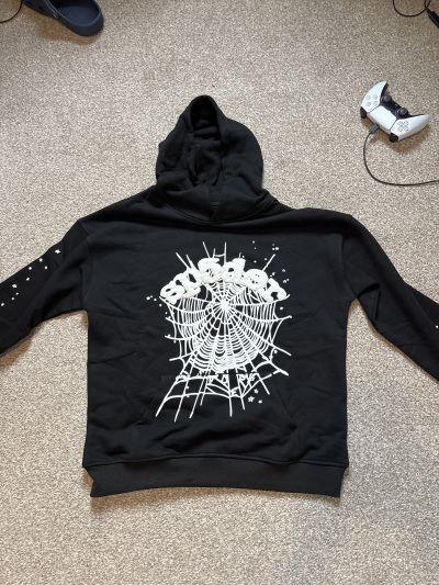 Sp5der OG Web Hoodie Black review Djm