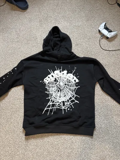 Sp5der OG Web Hoodie Black review Djm 