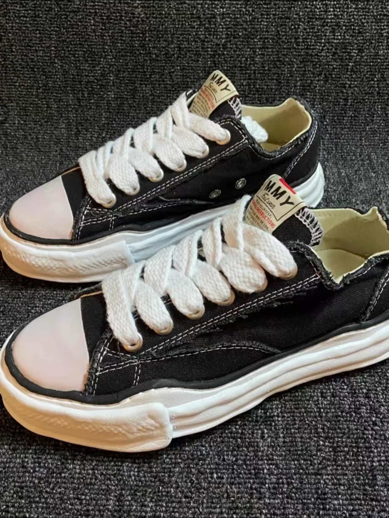 Rsnow Maison Mihara Yasuhiro Peterson OG Sole Canvas Low Black NO.722 A01FW702 review Norman