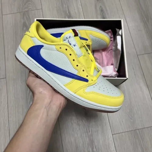 Jordan 1 Retro Low OG SP Travis Scott Canary DZ4137-700 review MarieCarmel