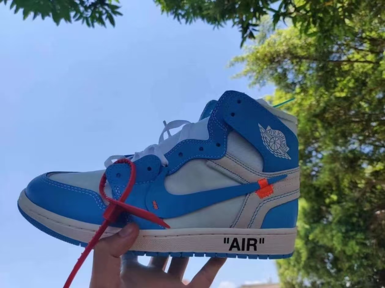 Jordan 1 Retro High Off White University Blue RSNOW AQ0818-148 review 0
