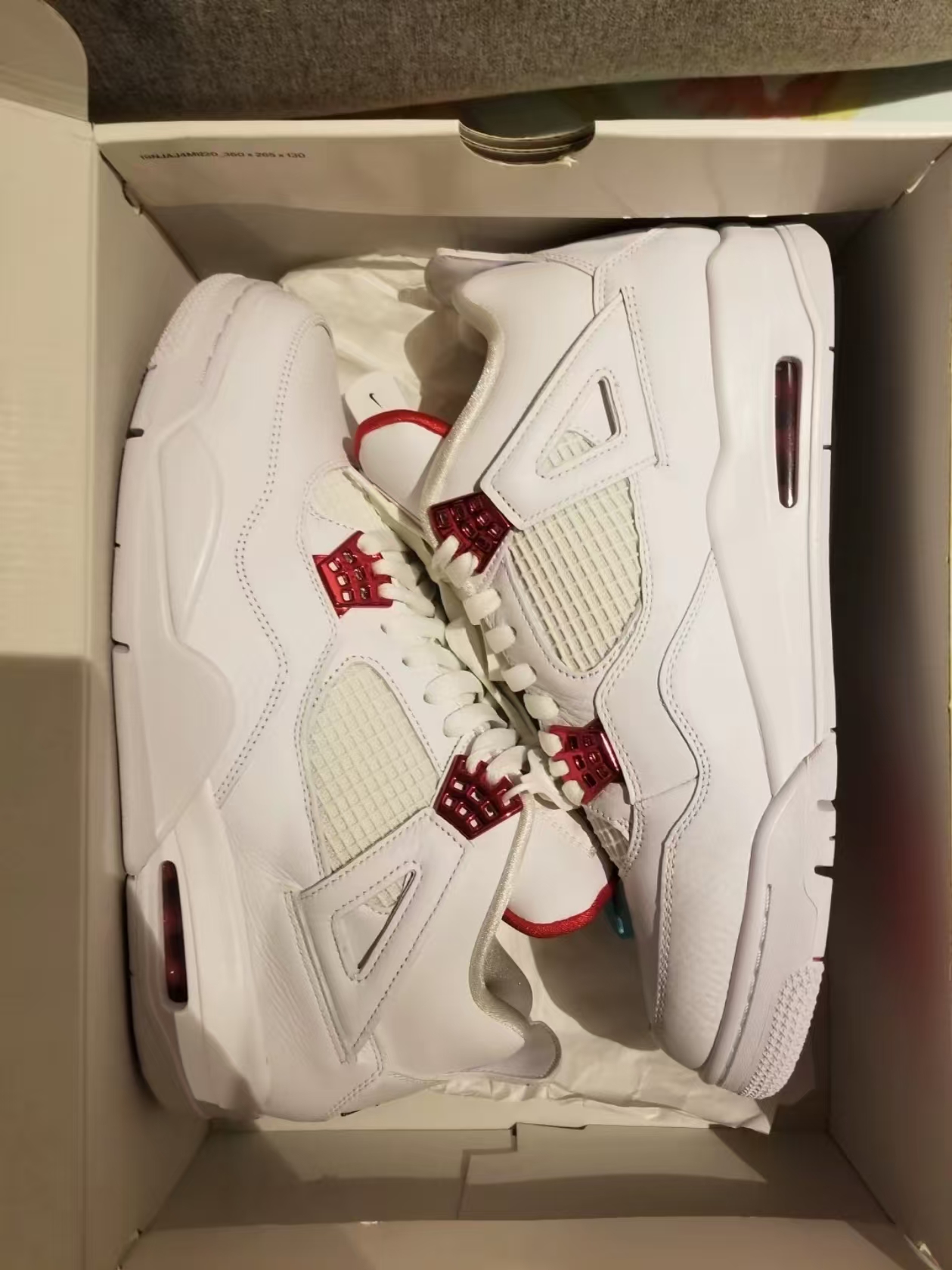 Jordan 4 Retro Metallic Red Reps Sneakers CT8527-112 review Juan