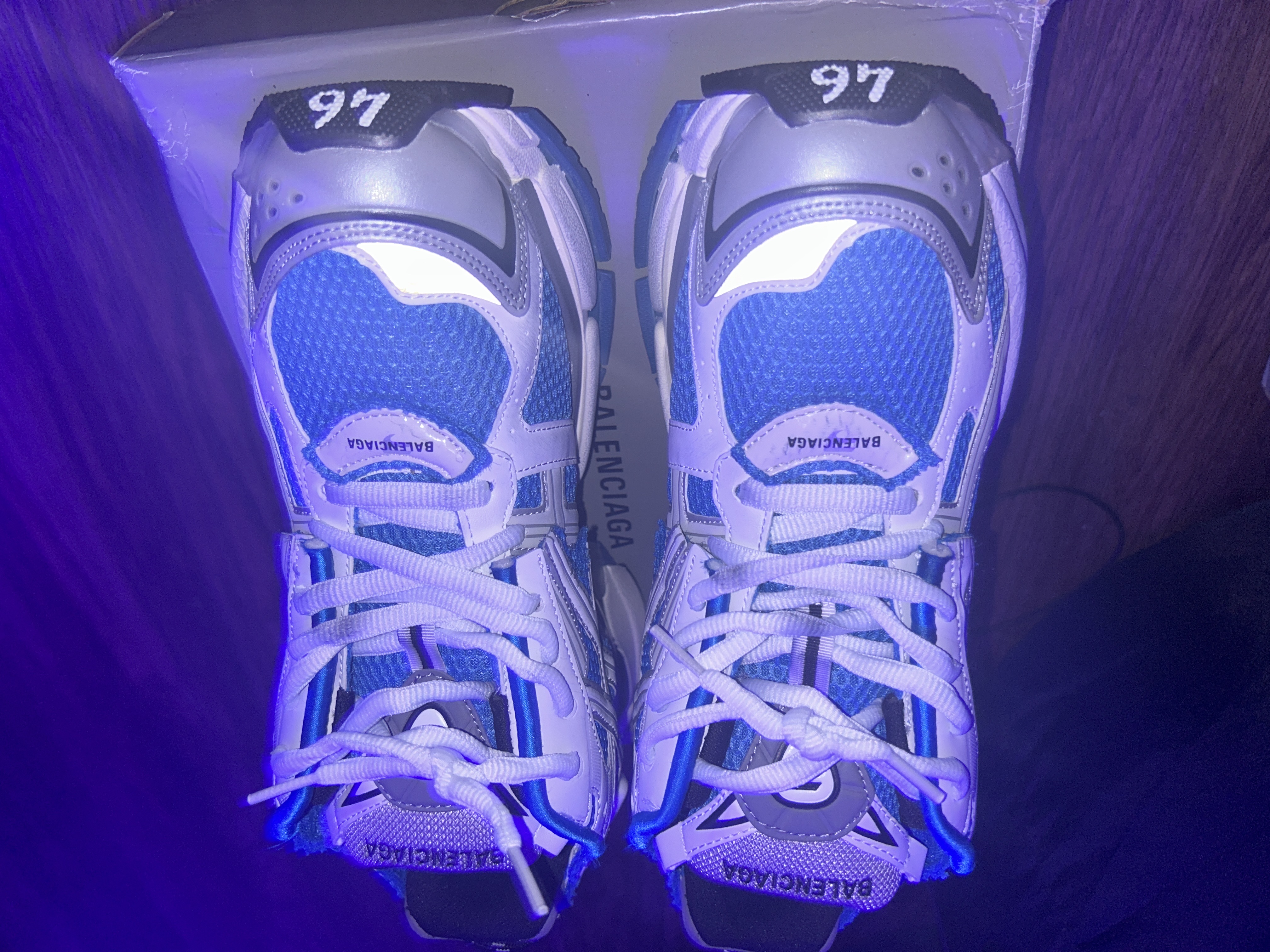 Balenciaga Runner Blue Grey Reps Sneaker 677403W3RB34912 review 0